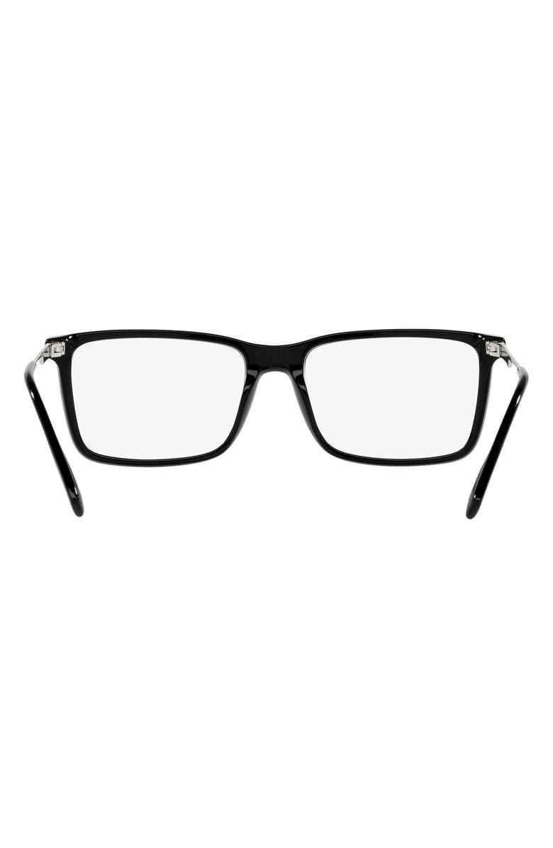 Burberry Harrington 57mm Rectangular Optical Glasses, Alternate, color, Black