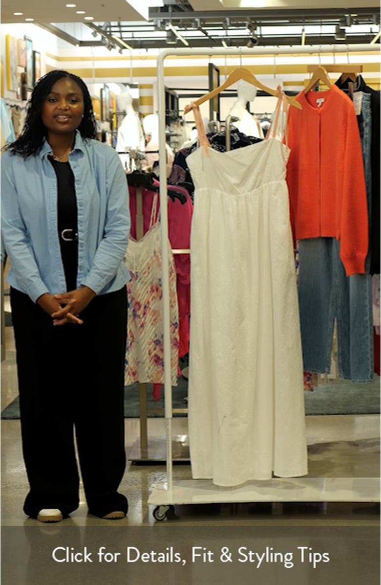 Odessa Cotton Eyelet Maxi Dress, sales video thumbnail