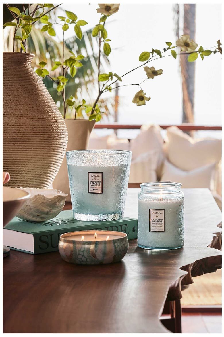 California Summers Three-Wick Tin Candle, Alternate, color, CALIFORNIA SUMMERS