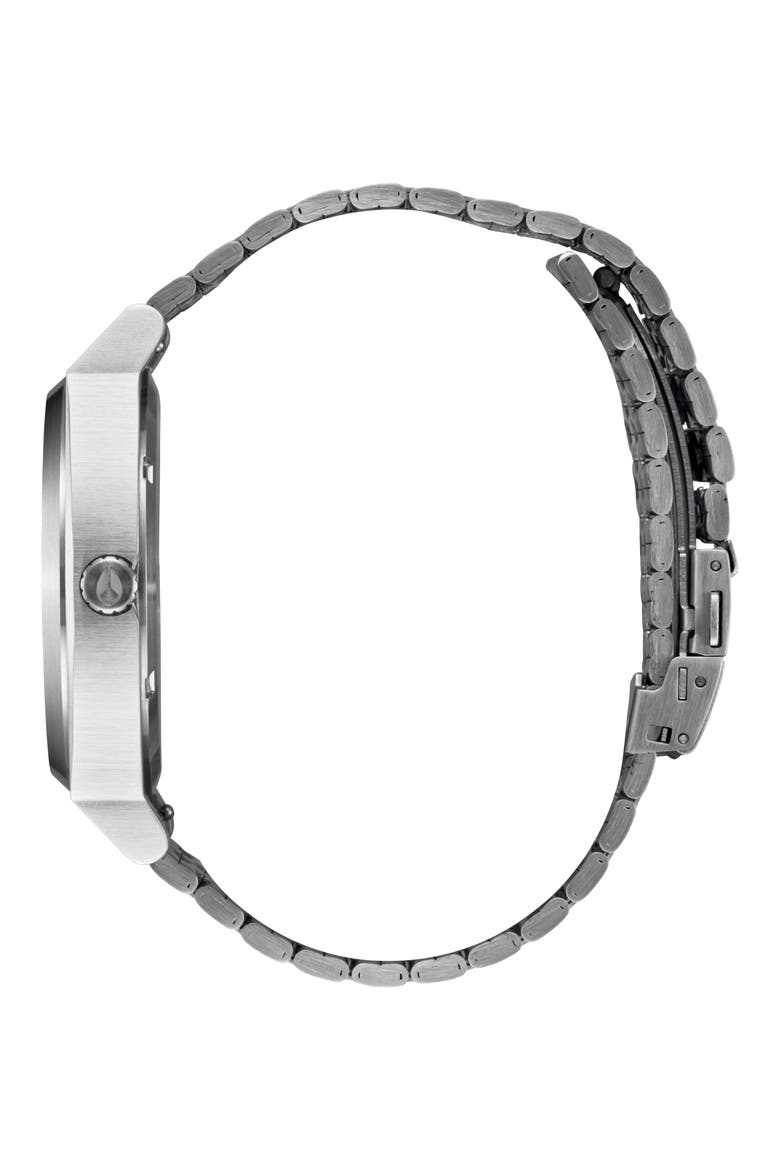 Time Teller Solar Bracelet Watch, 40mm, Alternate, color, SILVER / DUSTY BLUE SUNRAY