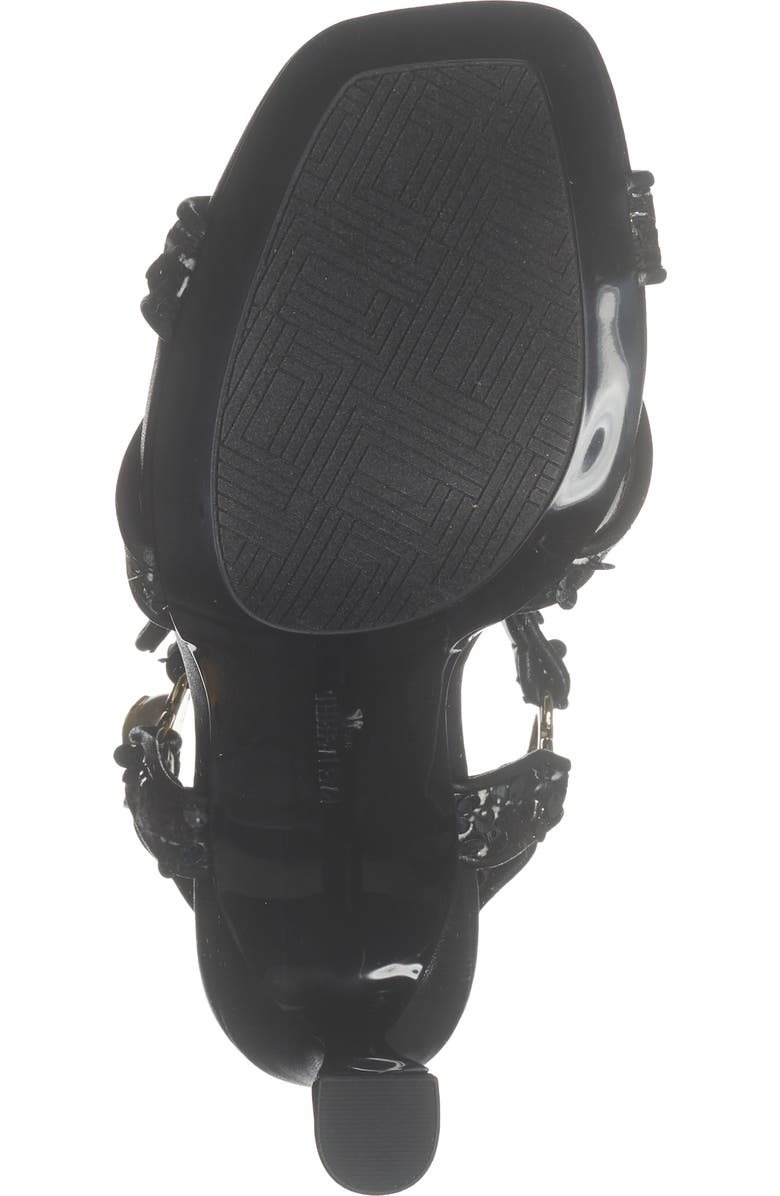 KARL LAGERFELD PARIS Daelin Ankle Strap Sandal, Alternate, color, Black