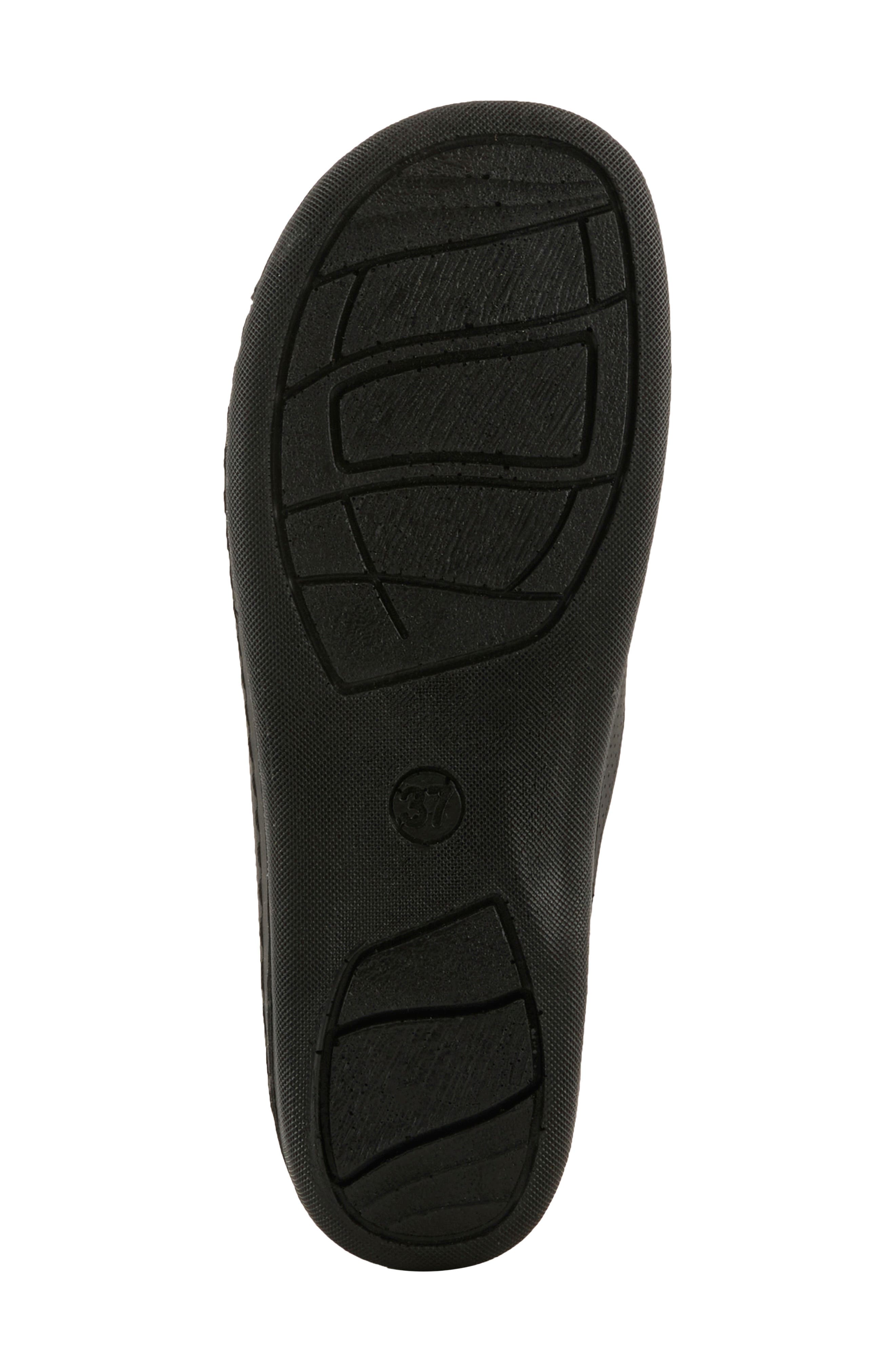 Rhinestone Wedge Slide Sandal, Alternate, color, BLACK