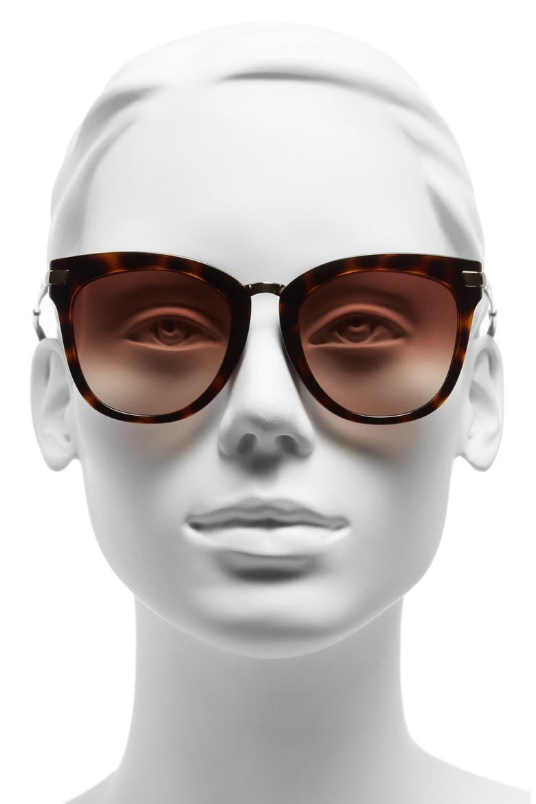 'Adeline' 51mm Sunglasses, Alternate, color, TORTOISE/ GOLD