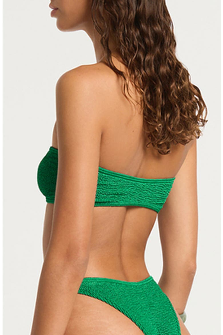 Blake Bandeau Bikini Top, Alternate, color, EMERALD SHIMMER