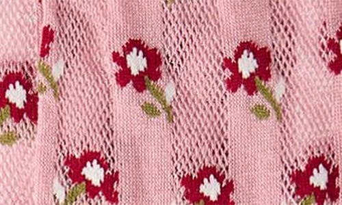 MEMOI MEMOI DITSY FLORAL CREW SOCKS