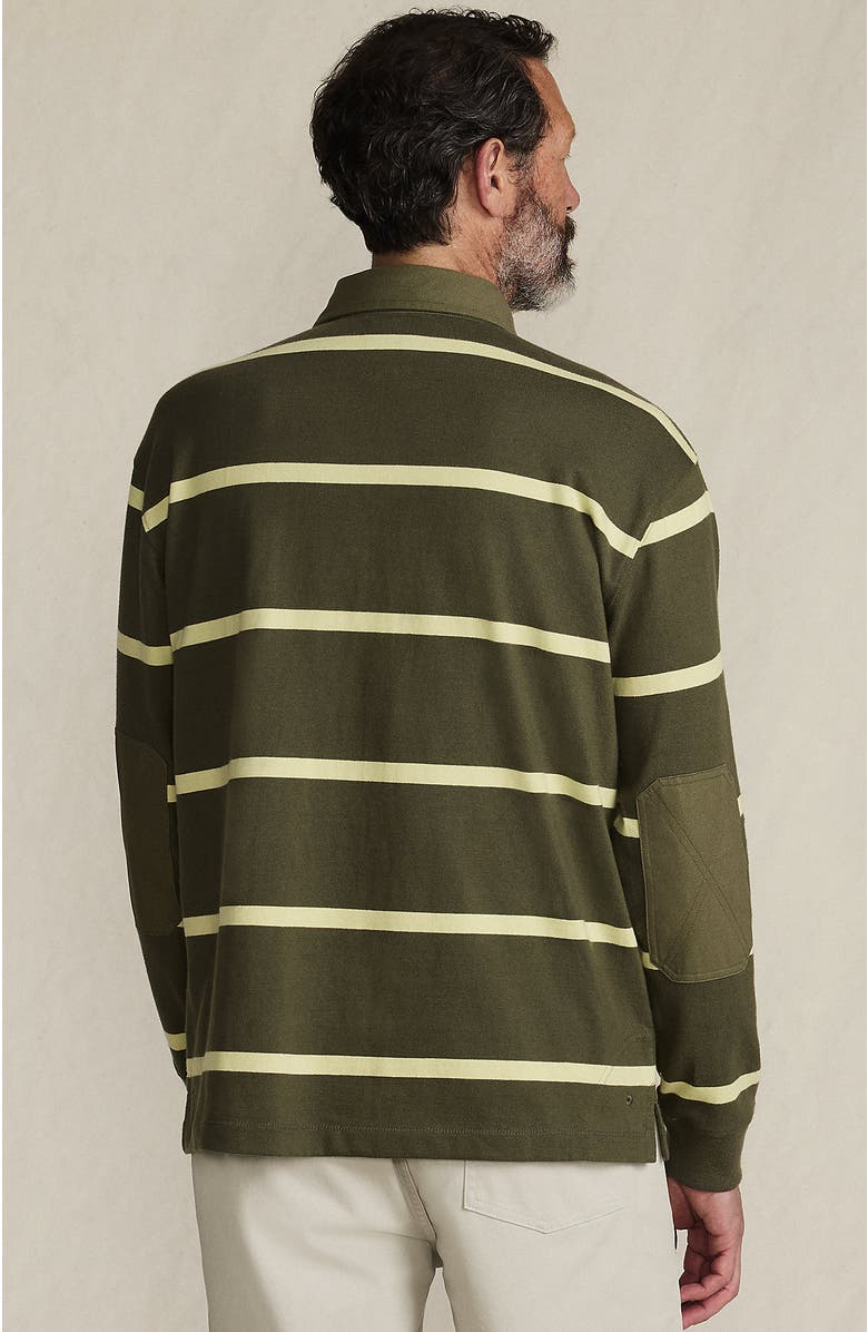Lands' End Long Sleeve Rugged Rugby Polo, Alternate, color, 