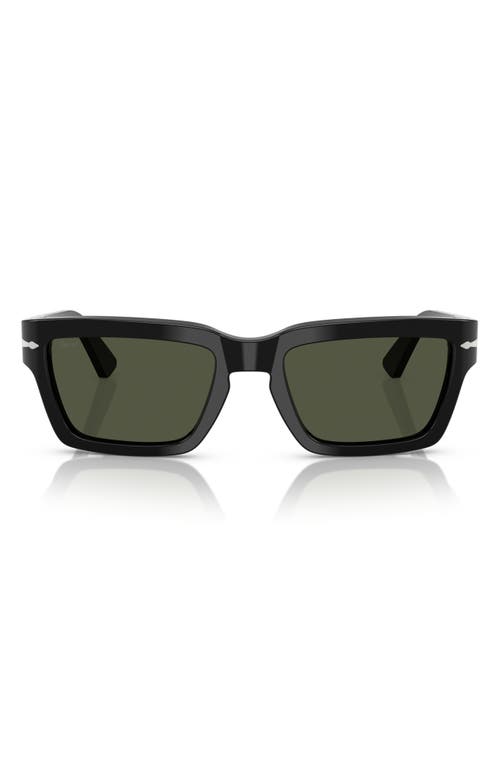 Persol Rectangular Frame Sunglasses In Black