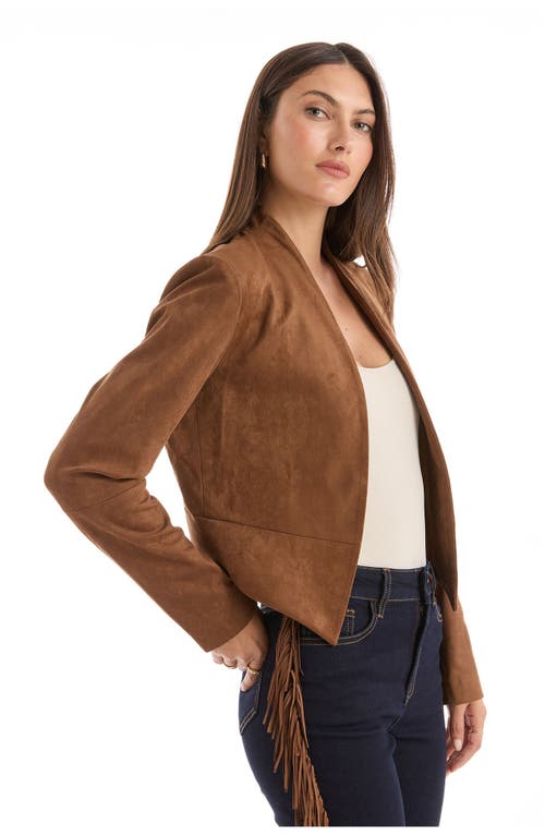 The Noli Shop Yasmin Suede Jacket In Multi