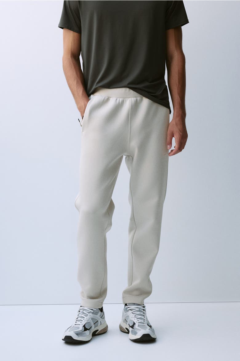 Regular-Fit Tapered Sports Joggers With Drymove, Alternate, color, Light taupe