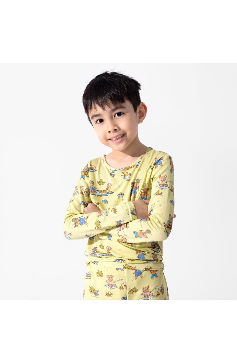 Bellabu Bear Kids' Teddy Bear Picnic Set of 2 Piece Pajamas, Alternate, color, Teddy Bear Picnic