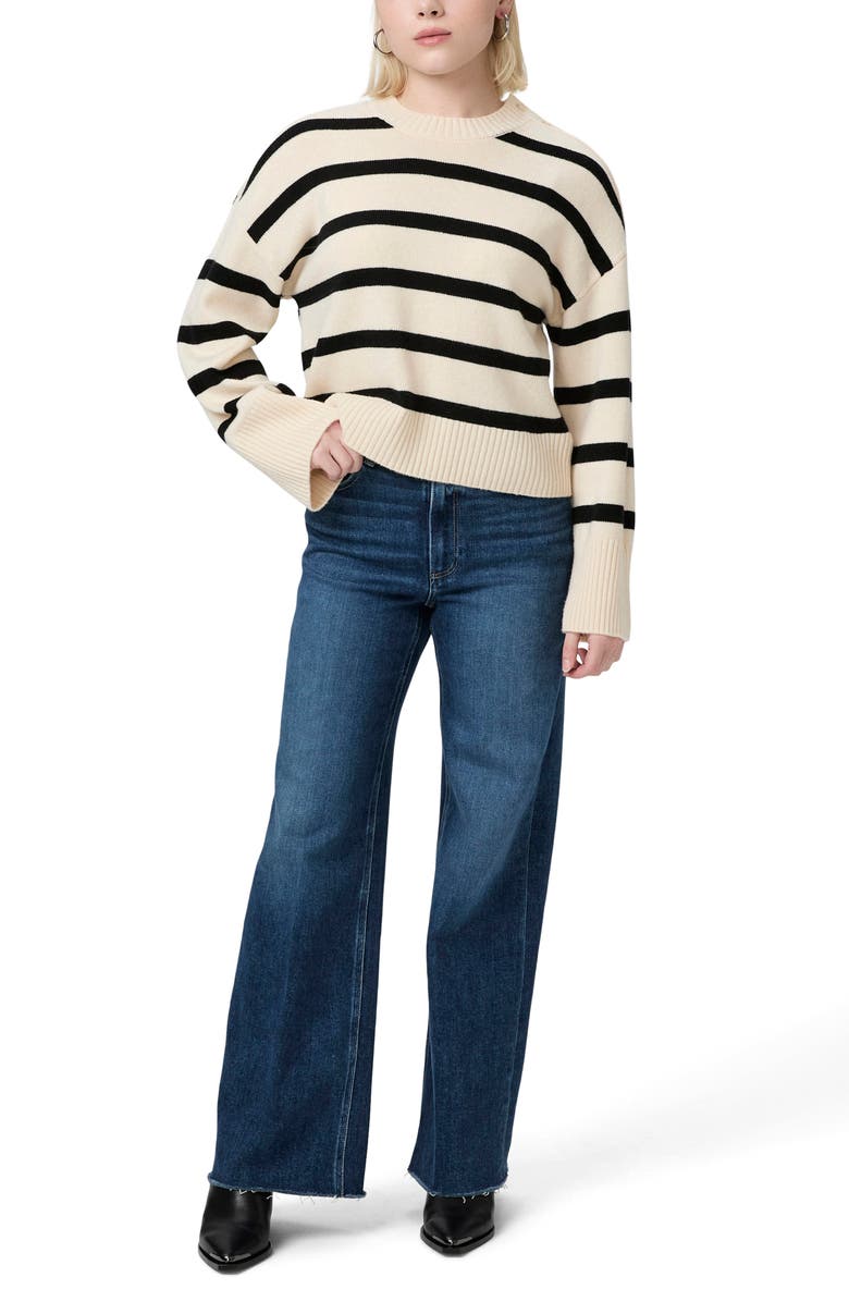 PAIGE Zofia Wool Blend Sweater, Alternate, color, Latte Foam Multi