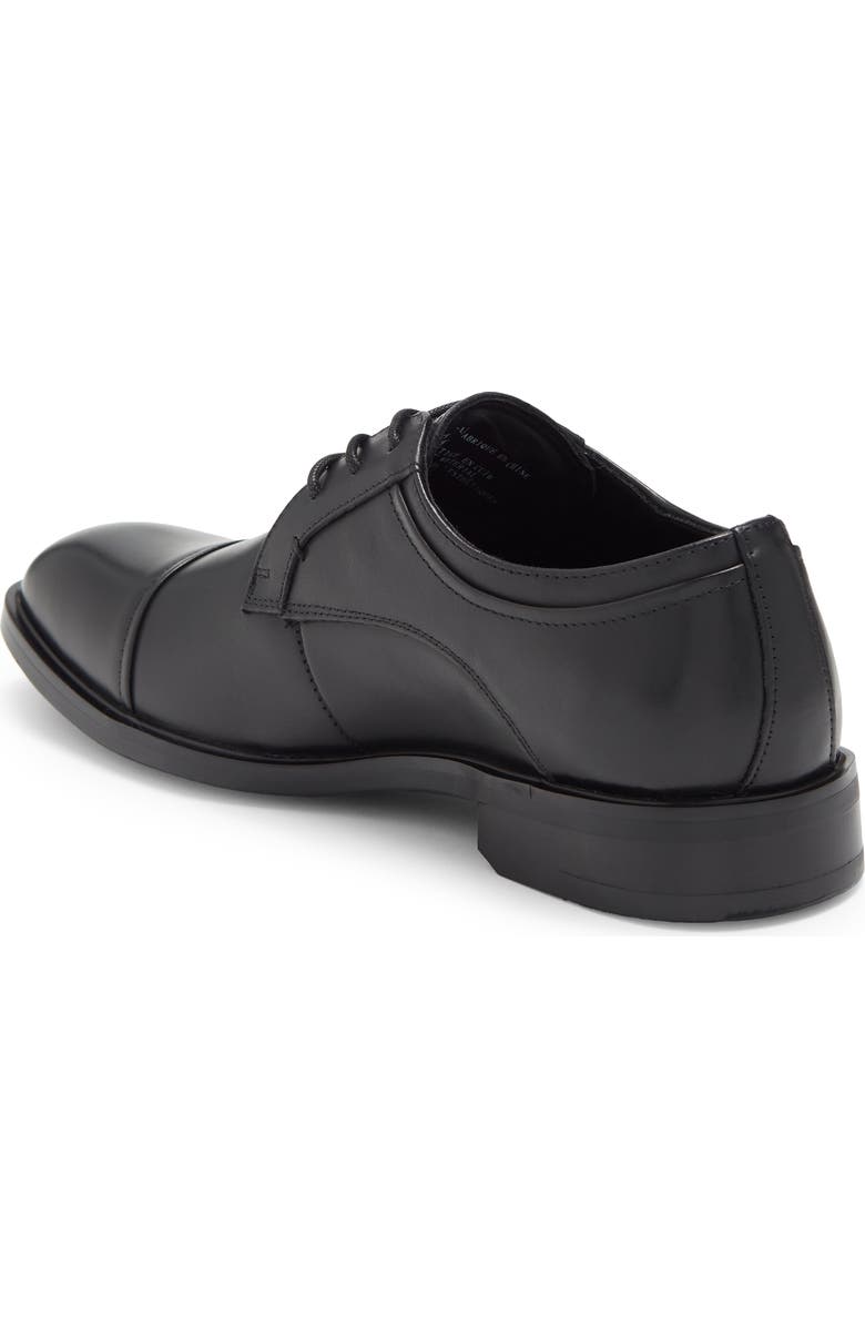 NORDSTROM RACK Greyson Cap Toe Leather Derby, Alternate, color, Black