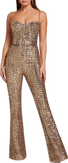 Lucinda Sequin Sleeveless Jumpsuit