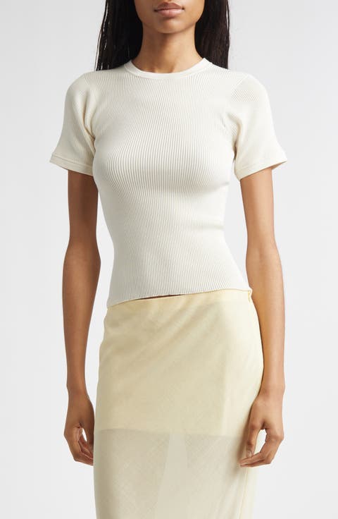 Silk Rib T-Shirt