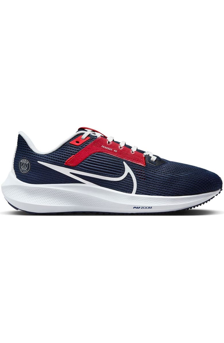 Nike Unisex Nike Black Paris Saint-Germain Pegasus 40 Road Running Shoe, Main, color, Blue