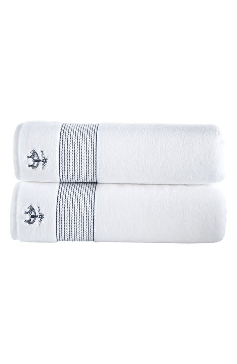 2-Piece Robe Stripe Towel Set