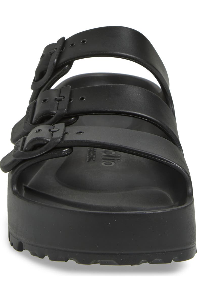 Birkenstock Papillio by Birkenstock Florida Platform Flex Essentials Slide Sandal, Alternate, color, Black