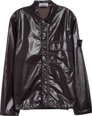 Stone Island Coated Cotton Shirt Jacket