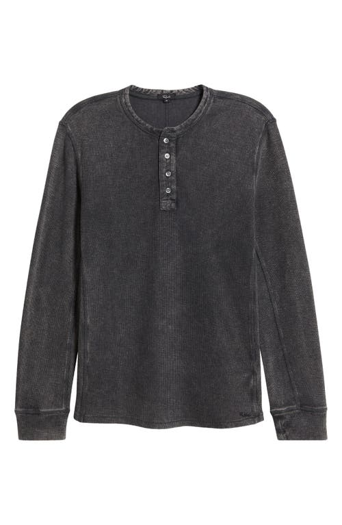 Rails Soto Henley Washed Black In Gray