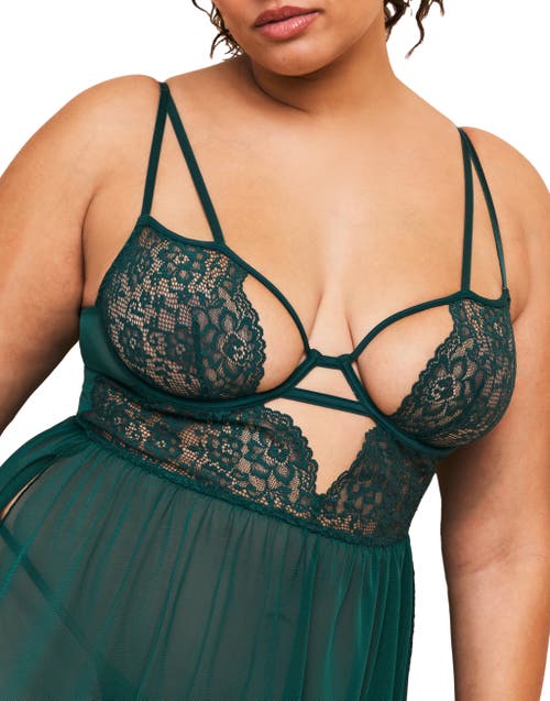 ADORE ME ADORE ME RAE UNLINED BABYDOLL & G-STRING SET LINGERIE 