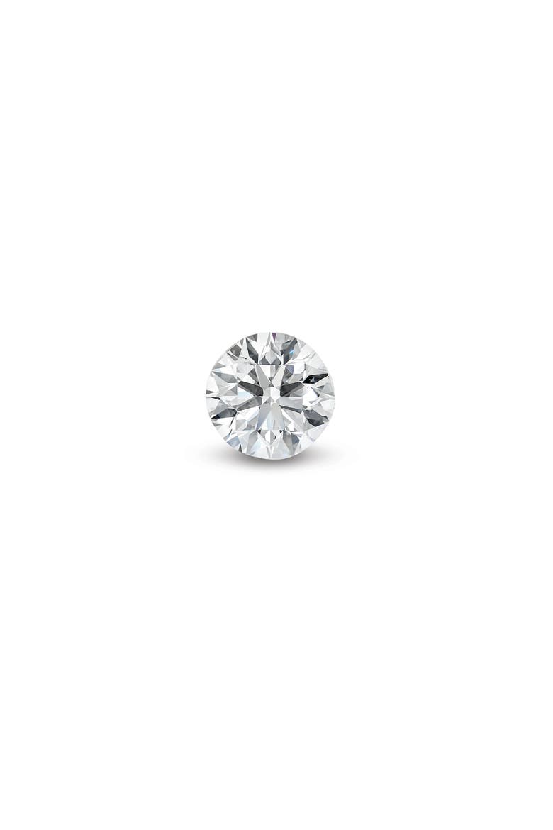 Single Invisible Set Diamond Stud Earring, Alternate, color, WHITE GOLD