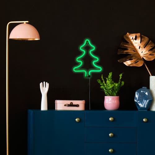 Northlight Led Christmas Tree Neon Lighted Decoration In Green