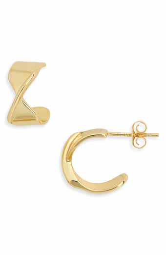 ARGENTO VIVO Bowtie Huggie Hoop Earrings