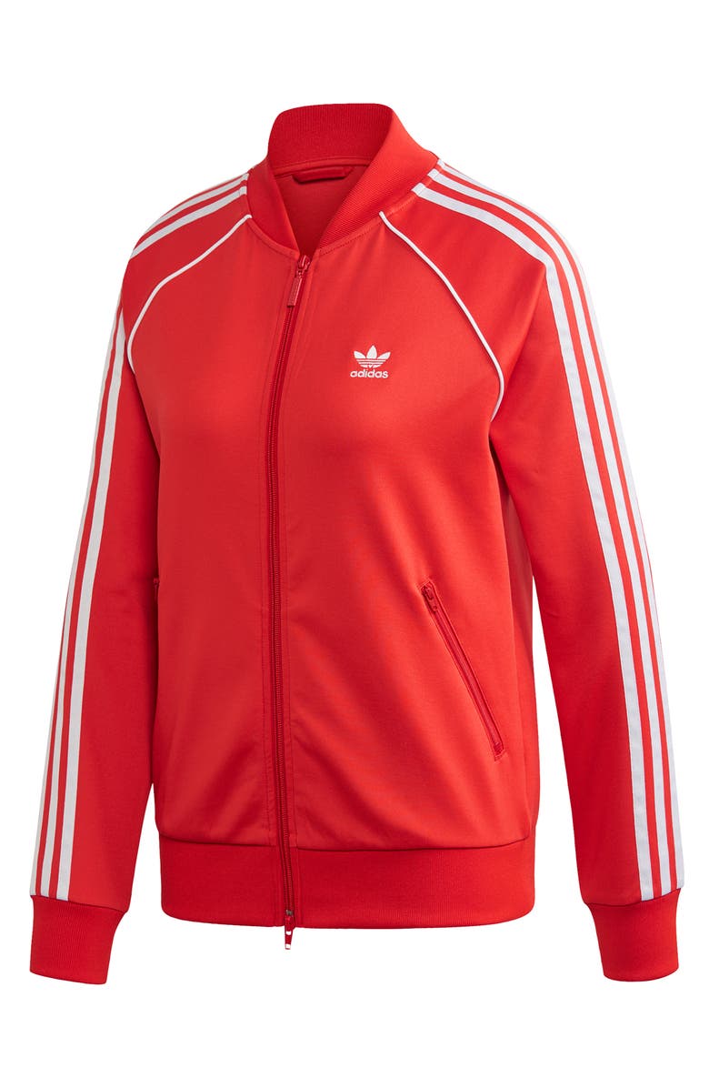 adidas Originals Originals Track Jacket, Alternate, color, Lush Red/ White