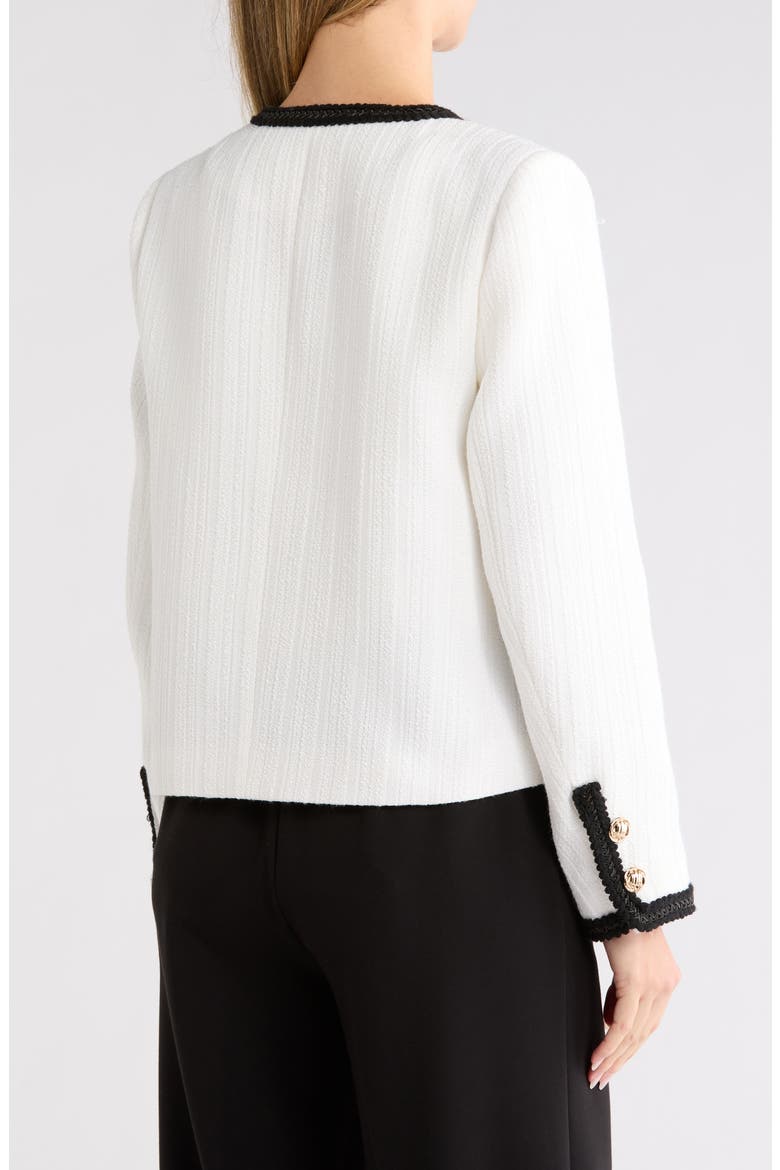 Contrast Trim Cropped Jacket, Alternate, color, OFF WHITE