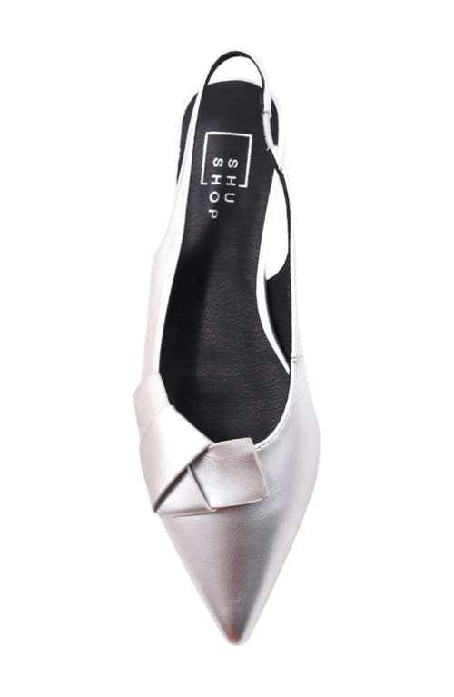 Shushop Audrey Pointed Toe Slingback Flat