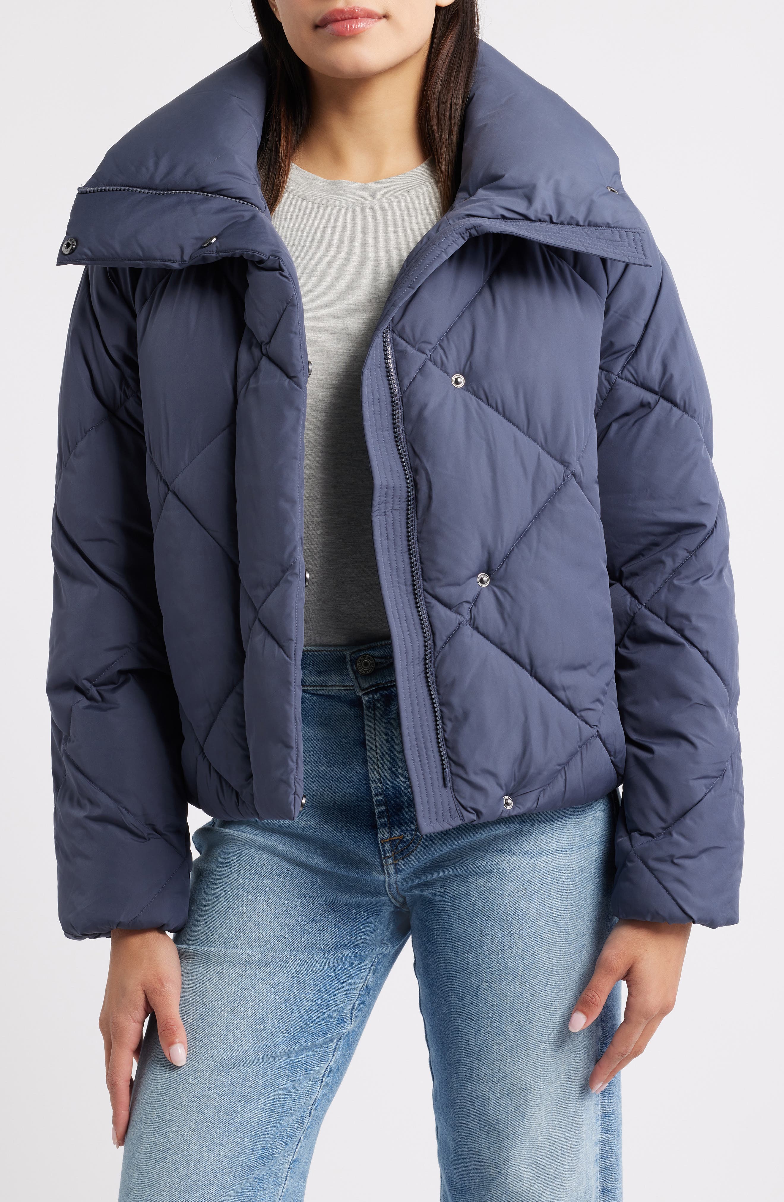 BCBG Missy Water Resistant Diamond Quilted Jacket