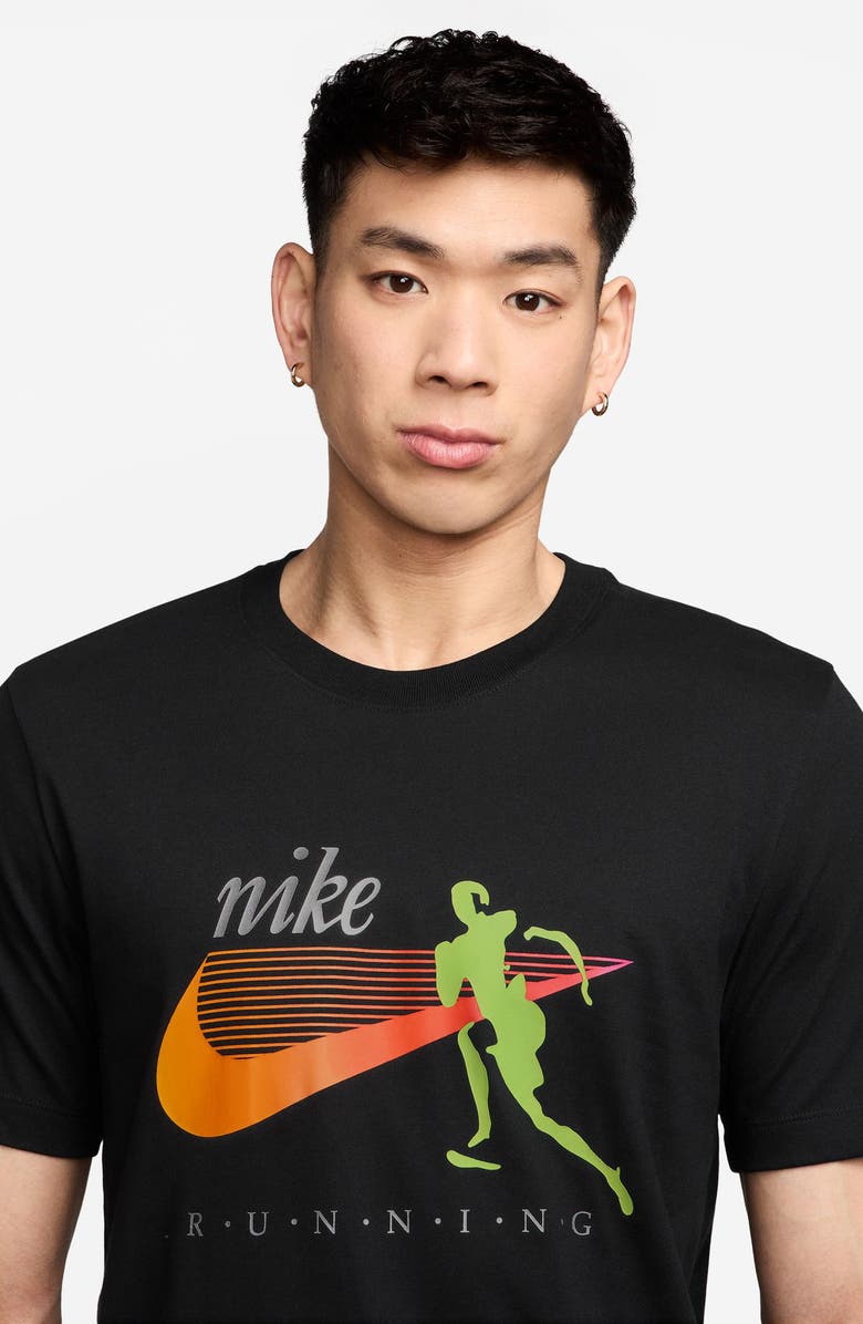 Nike IYKYK Dri-FIT Running T-Shirt, Alternate, color, Black