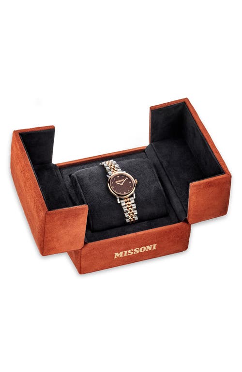 Missoni Mini Monogram Two-tone Bracelet Watch, 28mm In Two Tone
