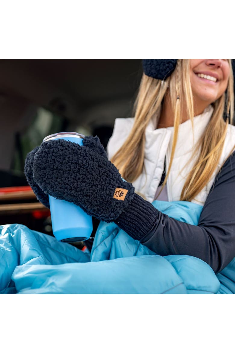 High Pile Fleece Freestyle Mittens, Alternate, color, Mint Crush