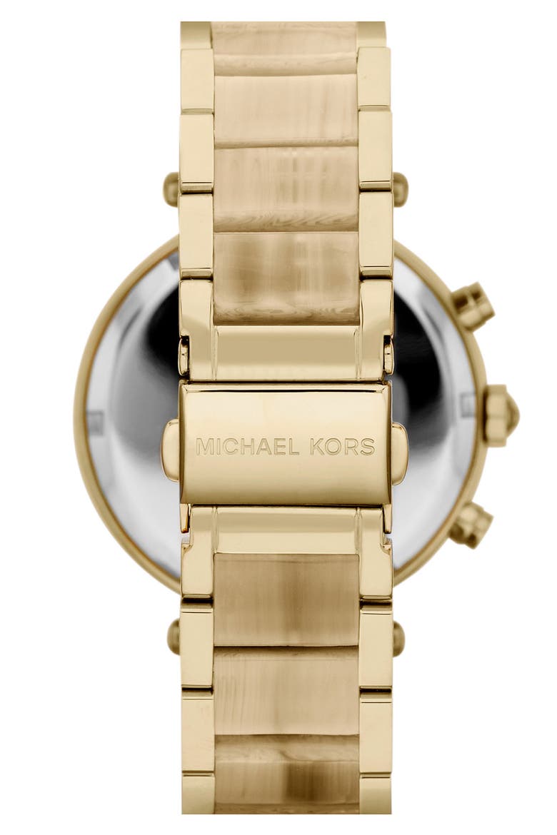 'Parker' Chronograph Watch, 39mm, Alternate, color, GOLD/ HORN
