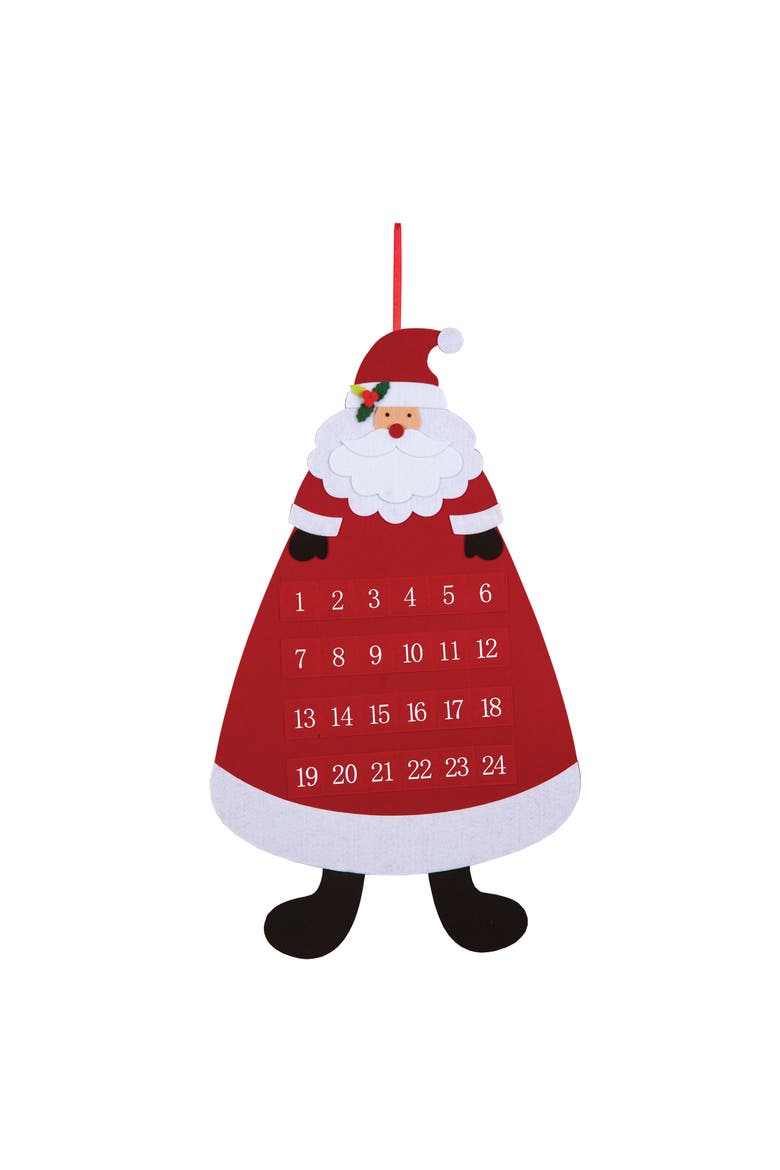 Santa Advent Calendar, Main, color, Red