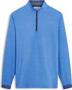 Bugatchi Quarter Zip Performance Pullover