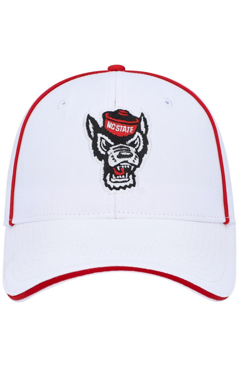 COLOSSEUM Men's Colosseum  White NC State Wolfpack Take Your Time Snapback Hat, Alternate, color, 