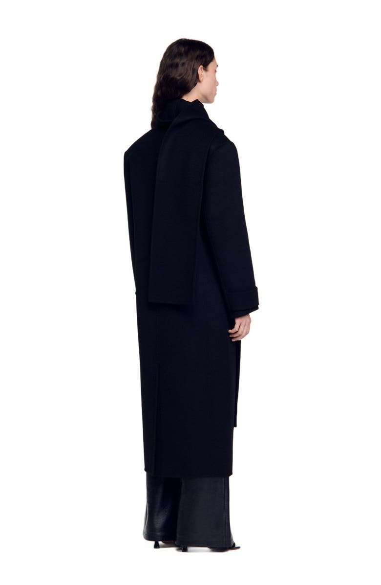 SANDRO Oversized wool coat, Alternate, color, 