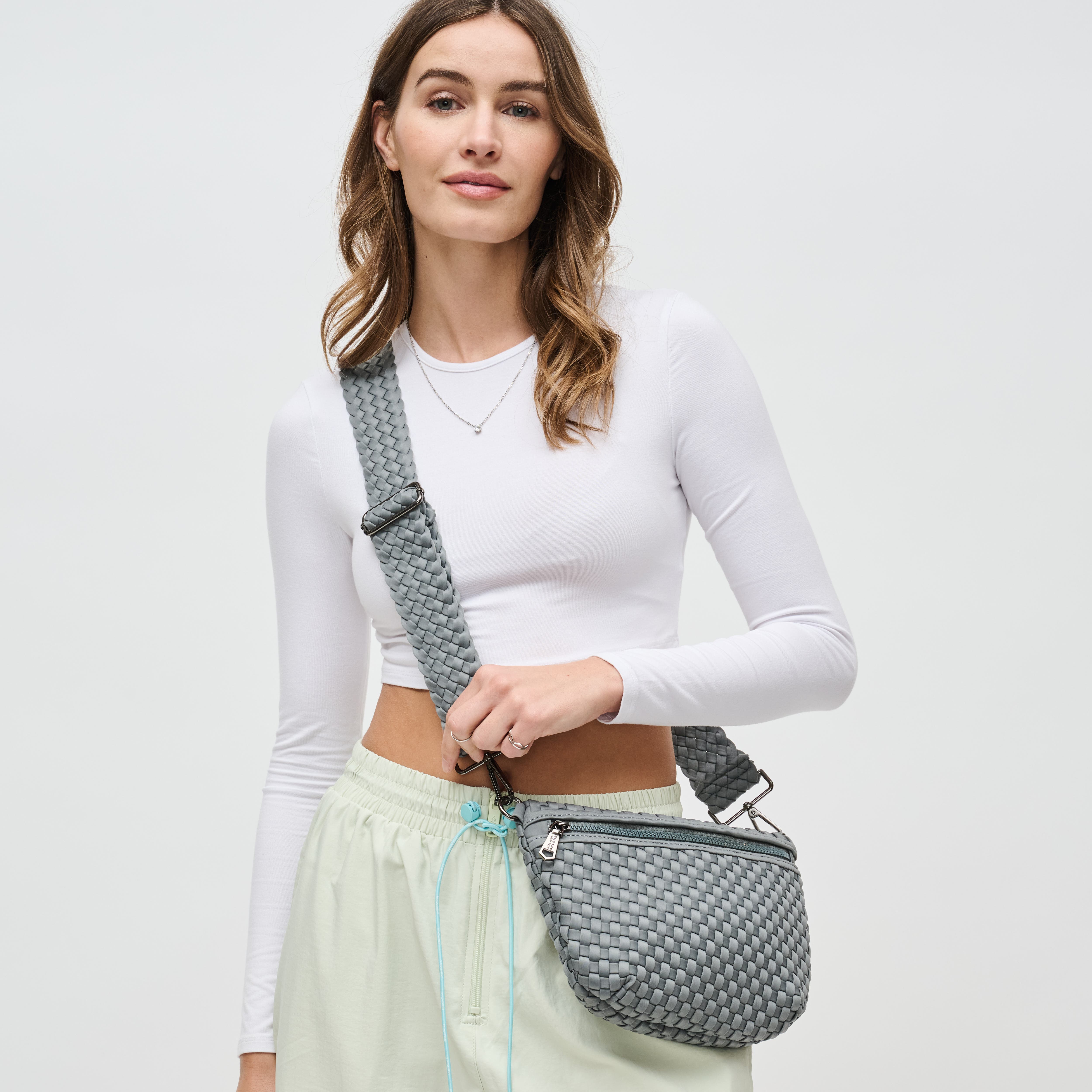 Sol and Selene Ethereal - Woven Neoprene Crossbody Bag, Alternate, color, 