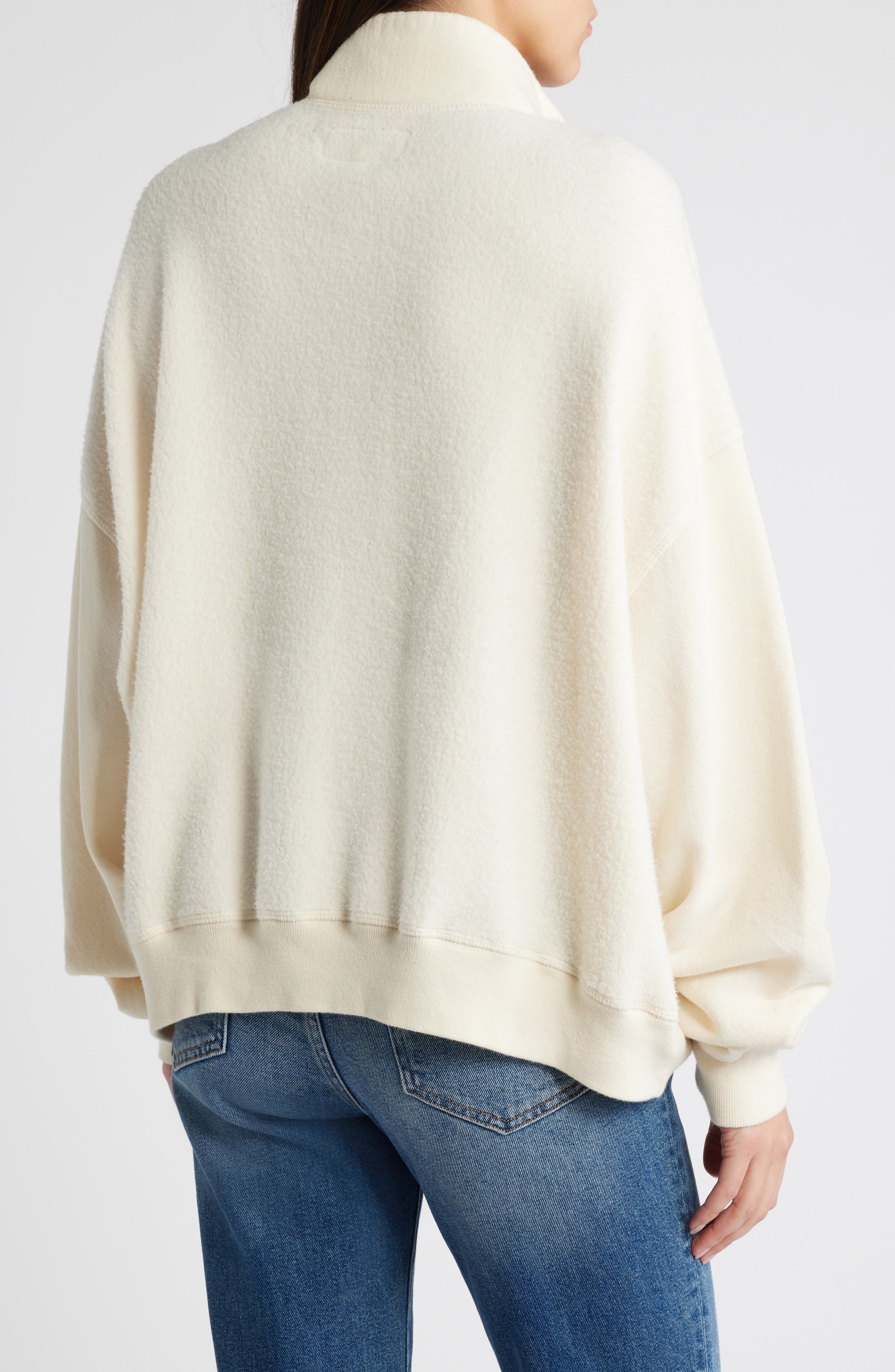 The Slouch Mixed Media Half-Zip Pullover - image 2