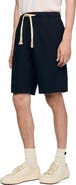 SANDRO Elasticated waist cotton shorts