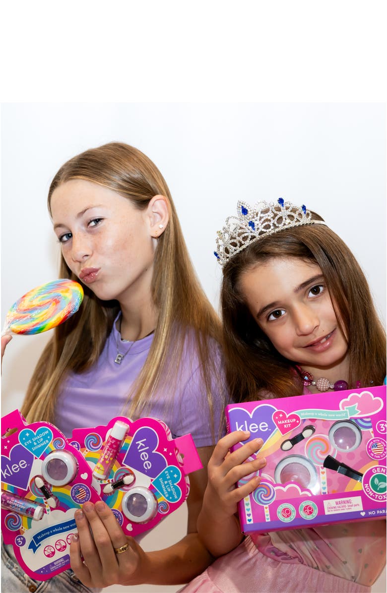 Klee Naturals Wildflower Shimmer - Kids' Eye Shadow Lip Shimmer Set, Alternate, color, Pink