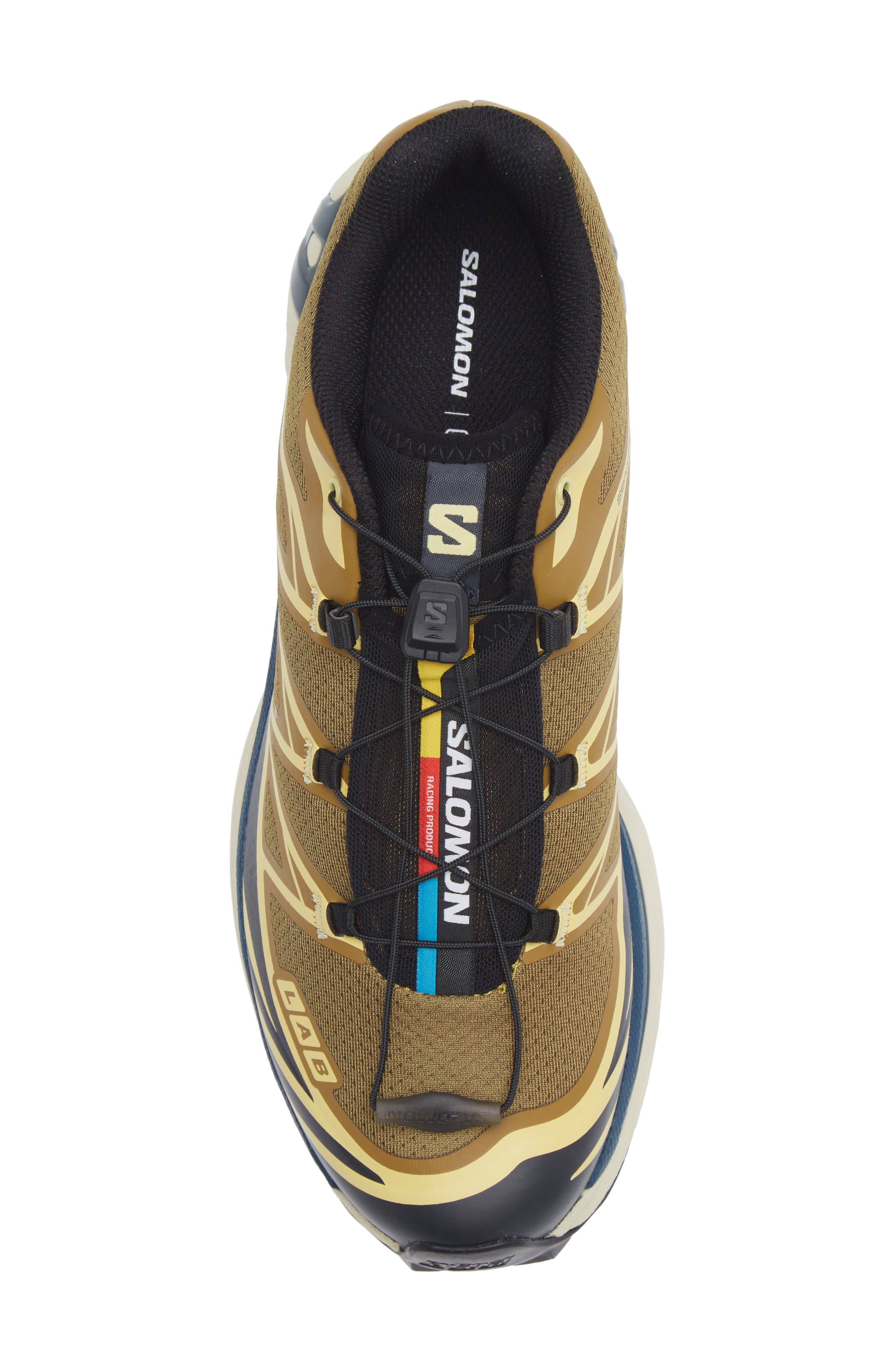 Salomon Gender Inclusive XT-6 Brilliant Sneaker, Alternate, color, Brilliant Olive/ Dark Navy