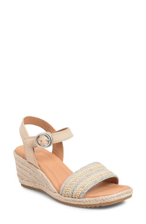 Inez II Espadrille Ankle Strap Platform Wedge Sandal (Women)