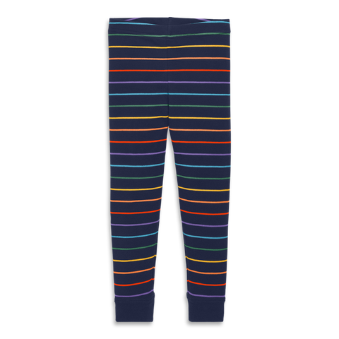 Kids Organic Pj Pant In Rainbow Stripe (Toddler, Little Kid, Big Kid)