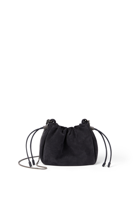 Suede mini Mellow Bucket bag