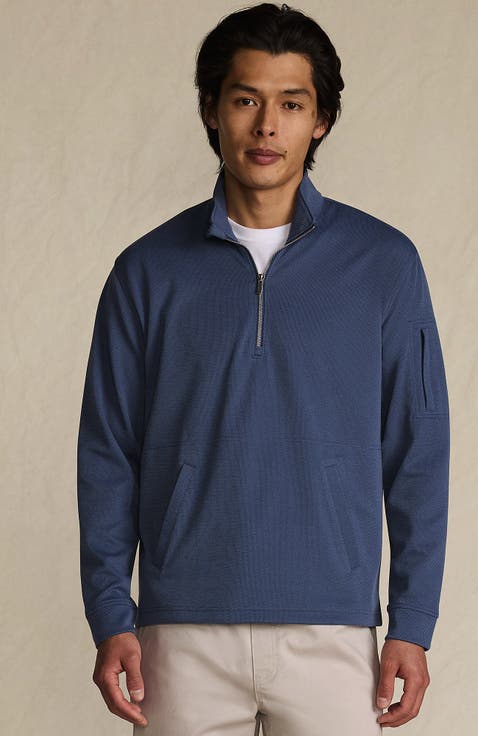 Long Sleeve Cooling Performance Pique Quarter Zip