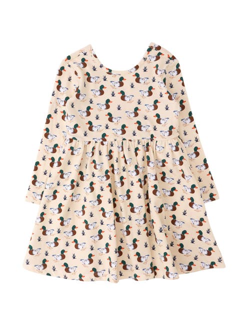 Knit Long Sleeve Twirl Dress
