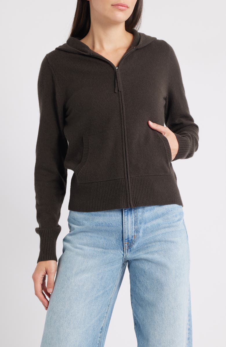 MARGARET O'LEARY Fitted Cashmere Hoodie, Alternate, color,